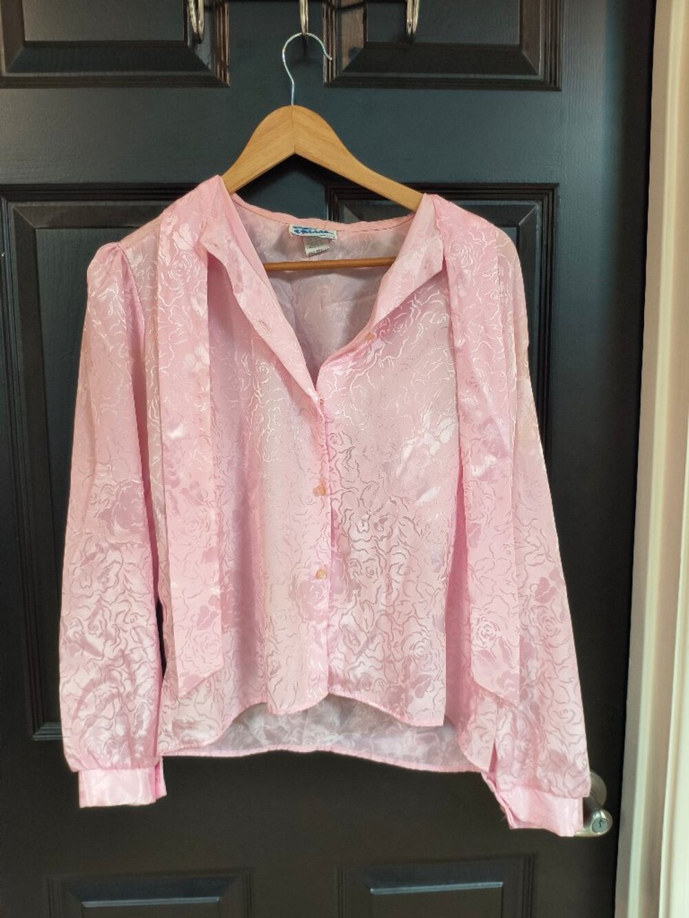 Pink Floral Blouse - Cindy Collins (L)